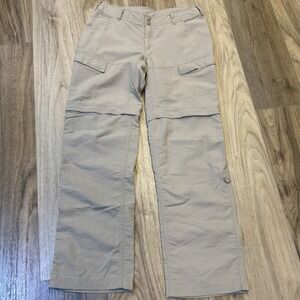 North Face Womens Convertible Hiking Cargo Pants Size 6‎ 30x31"Nylon Lightweight